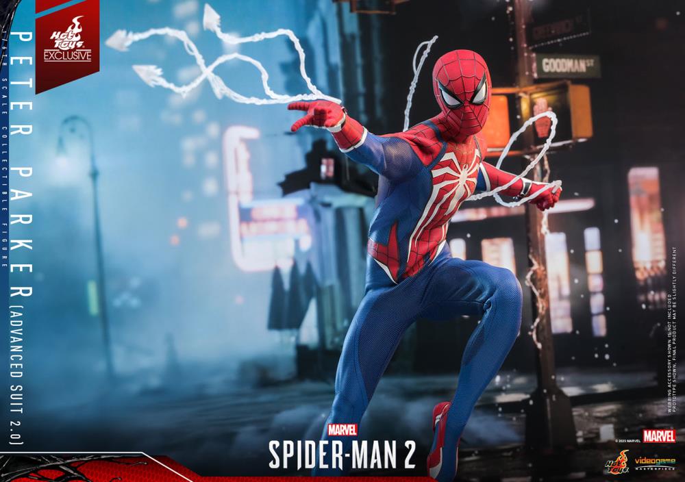 Marvel's Spider-Man 2 VGM54 Spider-Man (Advanced Suit 2.0) 1/6th Scale Collectible Exclusive Figure Gallery Image 9