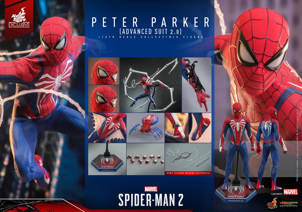 Marvel's Spider-Man 2 VGM54 Spider-Man (Advanced Suit 2.0) 1/6th Scale Collectible Exclusive Figure Gallery Image 18