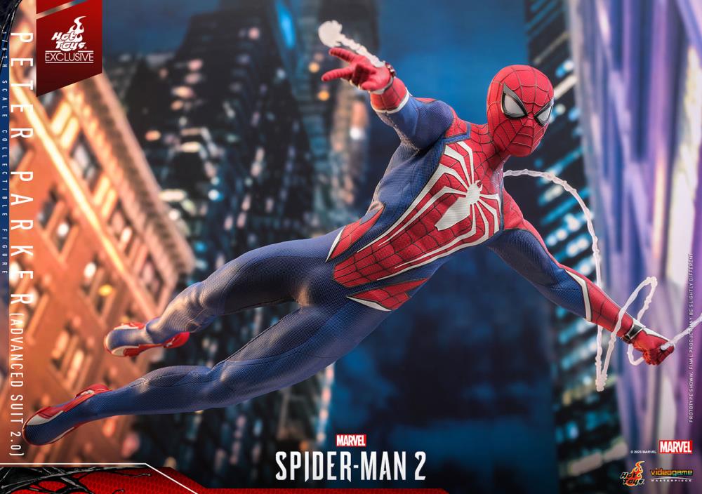 Marvel's Spider-Man 2 VGM54 Spider-Man (Advanced Suit 2.0) 1/6th Scale Collectible Exclusive Figure Gallery Image 6