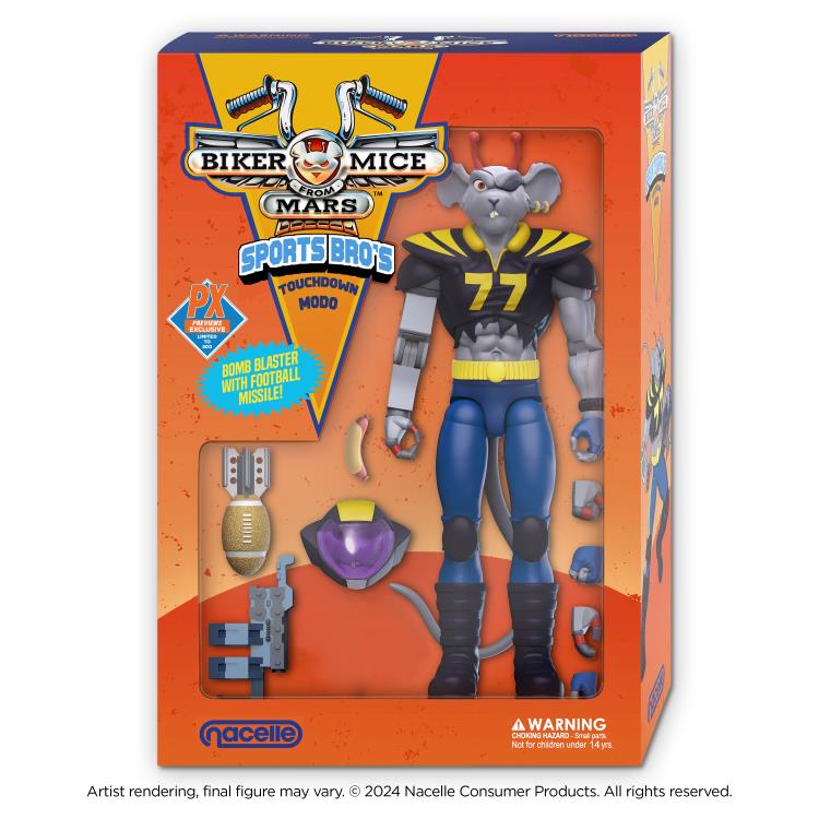 Biker Mice from Mars Sports Bros Touchdown Modo PX Previews Exclusive Limited Edition Action Figure Gallery Image 4