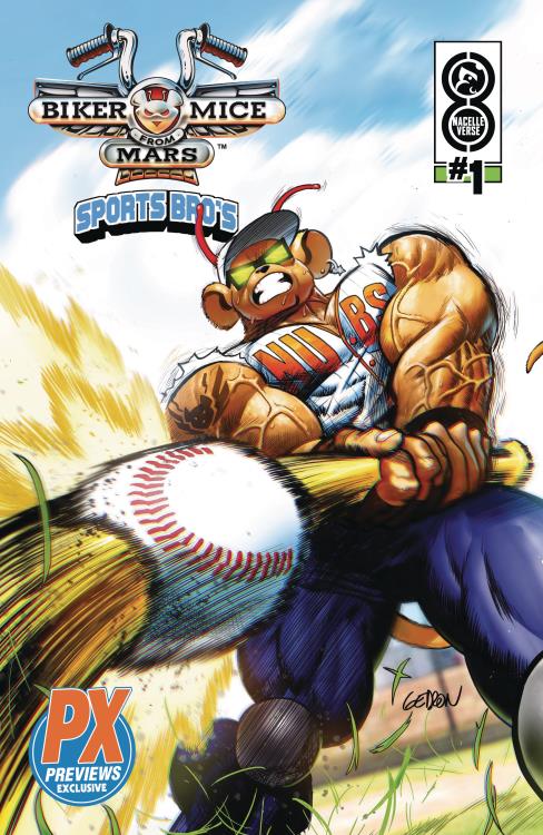 Biker Mice from Mars Sports Bros Home-Run Throttle PX Previews Exclusive Limited Edition Action Figure Gallery Image 5