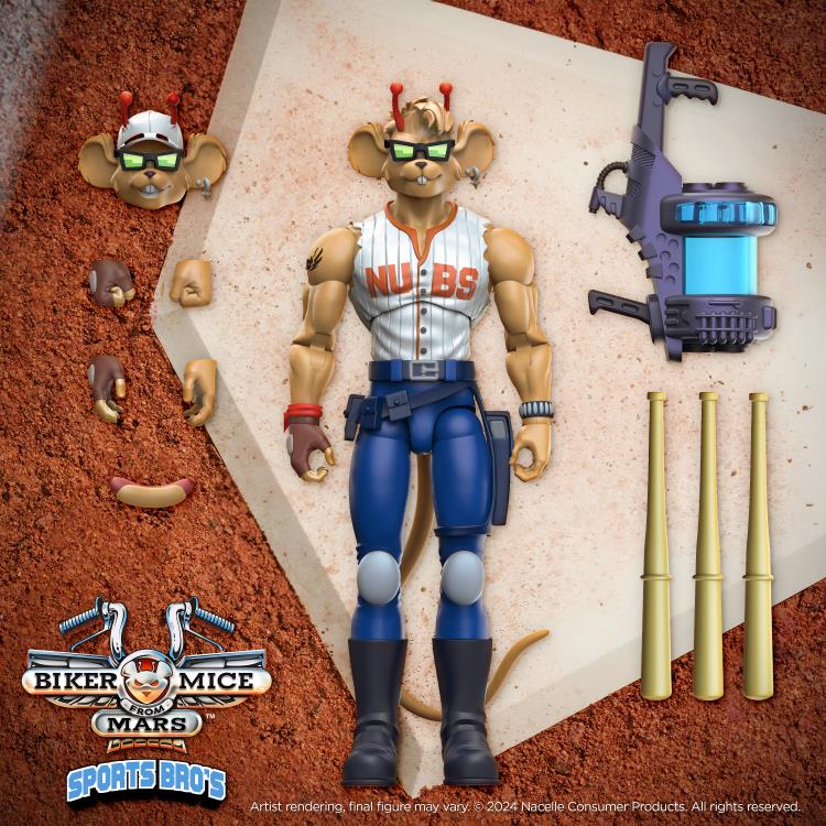 Biker Mice from Mars Sports Bros Home-Run Throttle PX Previews Exclusive Limited Edition Action Figure Gallery Image 3