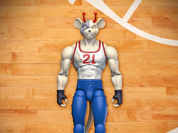Biker Mice from Mars Sports Bros Slam Dunk Vinnie PX Previews Exclusive Limited Edition Action Figure Gallery Image 1