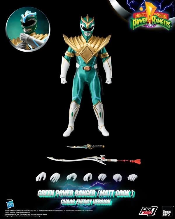 Mighty Morphin Power Rangers FigZero Green Ranger (Matt Cook Chaos Energy Ver.) 1/6 Scale PX Previews Limited Edition Figure Gallery Image 8
