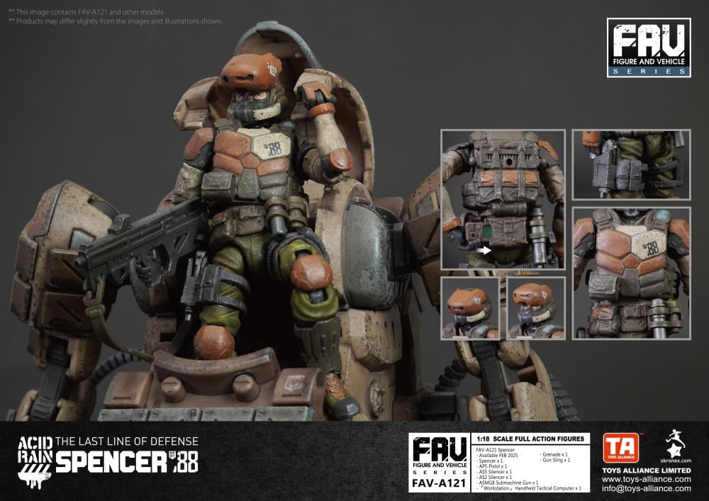 Acid Rain FAV-A121 Spencer Action Figure Gallery Image 6