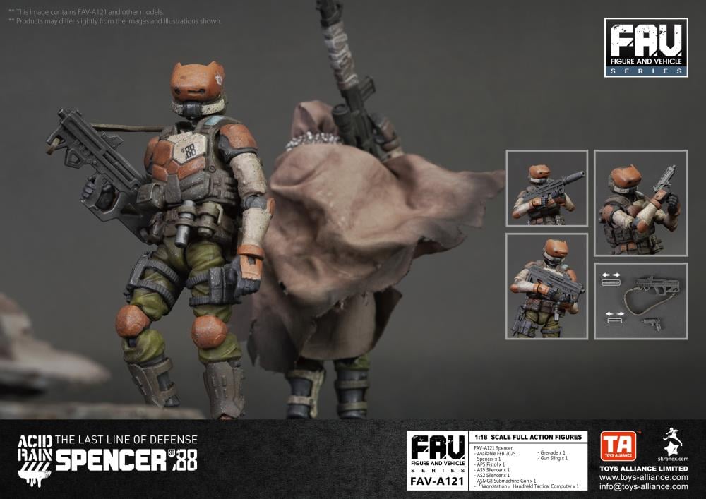 Acid Rain FAV-A121 Spencer Action Figure Gallery Image 8