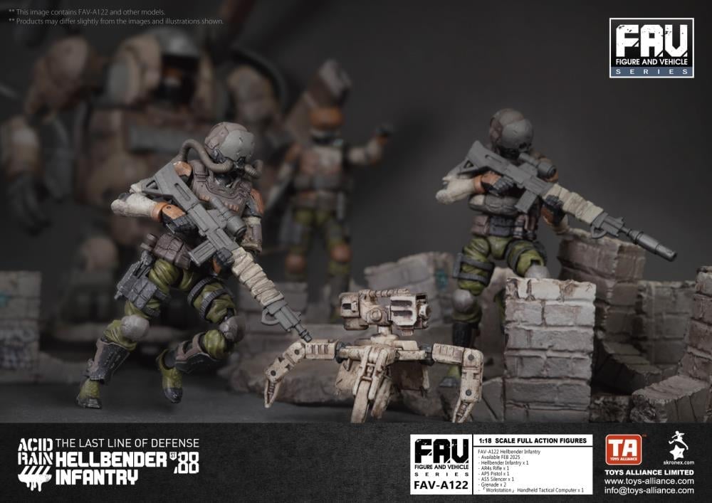 Acid Rain FAV-A122 Hellbender Infantry Action Figure Gallery Image 12