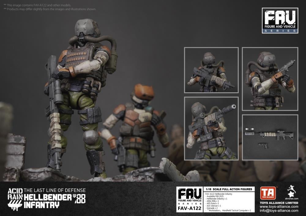 Acid Rain FAV-A122 Hellbender Infantry Action Figure Gallery Image 7
