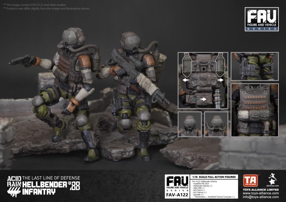 Acid Rain FAV-A122 Hellbender Infantry Action Figure Gallery Image 11