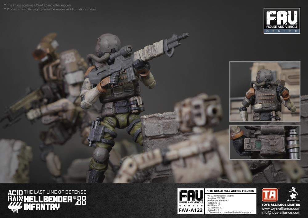 Acid Rain FAV-A122 Hellbender Infantry Action Figure Gallery Image 9