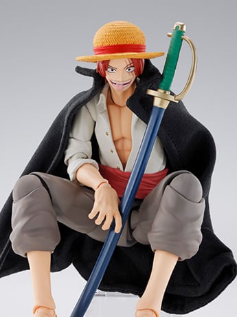 One Piece S.H.Figuarts Shanks and Monkey D. Luffy (Childhood) Action Figure Gallery Image 2