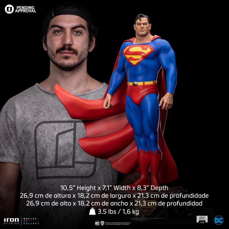 DC Comics Trinity Legacy Replica Superman Limited Edition 1/4 Scale Statue Gallery Image 14