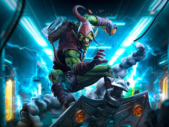 Marvel Spider-Man vs Villains Battle Diorama Series Green Goblin 1/10 Art Scale Limited Edition Statue Gallery Image 1