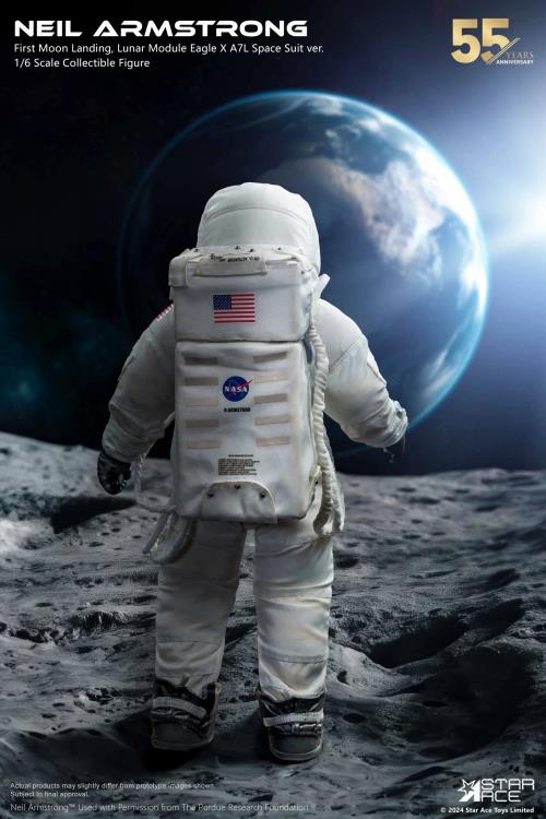 First Moon Landing Neil Armstrong (Lunar Module Eagle x A7L Space Suit Ver.) 1/6 Scale Figure Gallery Image 6