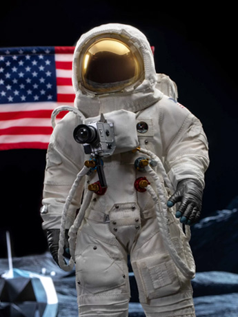First Moon Landing Neil Armstrong (Lunar Module Eagle x A7L Space Suit Ver.) 1/6 Scale Figure Gallery Image 2