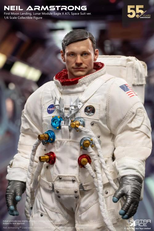 First Moon Landing Neil Armstrong (Lunar Module Eagle x A7L Space Suit Ver.) 1/6 Scale Figure Gallery Image 4