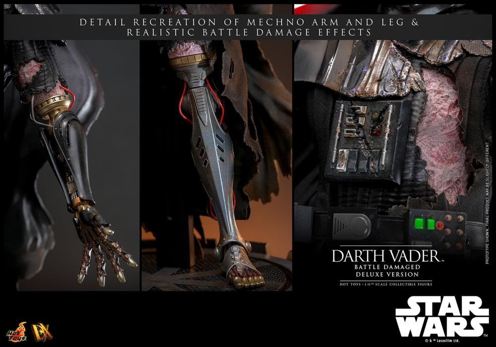 Star Wars DX45 Darth Vader (Battle Damaged) Deluxe 1/6th Scale Collectible Figure Gallery Image 22