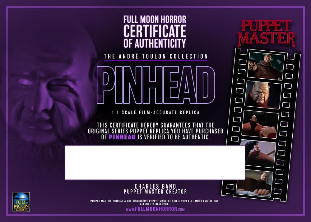 Puppet Master The Andre Toulon Collection Pinhead 1/1 Scale Limited Edition Replica Gallery Image 6