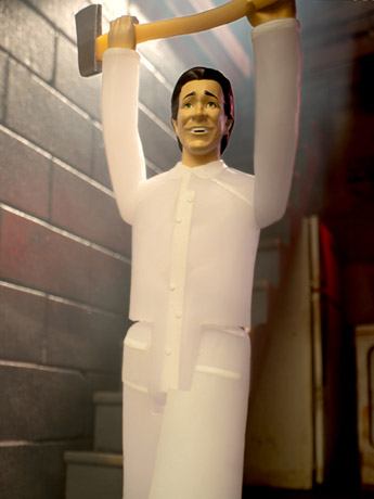 American Psycho ReAction Patrick Bateman (Raincoat) Action Figure Gallery Image 2