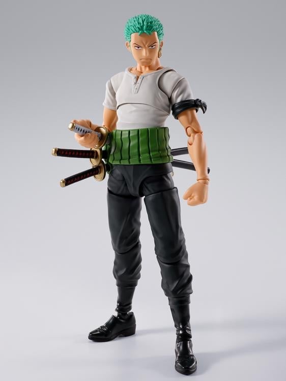 One Piece S.H.Figuarts Roronoa Zoro (Romance Dawn) Action Figure Gallery Image 3