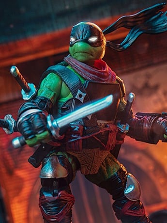 Teenage Mutant Ninja Turtles BST AXN Dark Leonardo (Battle Ready