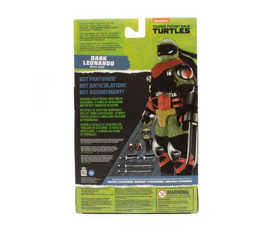 Teenage Mutant Ninja Turtles BST AXN Dark Leonardo (Battle Ready) SDCC 2024 BBTS 25th Anniversary Exclusive Action Figure Gallery Image 10