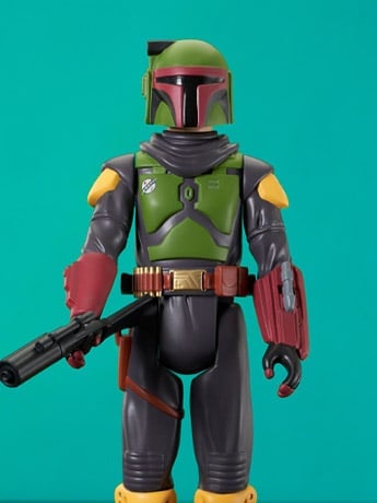 Star Wars Boba Fett (Removeable Helmet) BBTS 25th Anniversary Exclusive Jumbo Figure with Path of the Force Coin Gallery Image 2