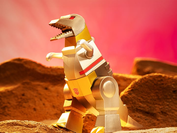 Transformers ReAction Grimlock (Metallic) BBTS 25th Anniversary Exclusive Figure Gallery Image 1