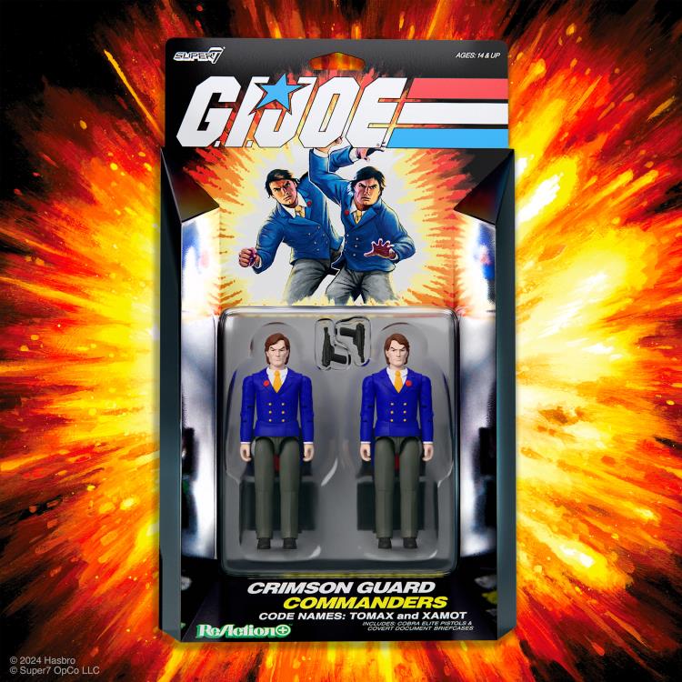 G.I. Joe ReAction+ Crimson Guard Commanders: Tomax And Xamot BBTS 25th Anniversary Exclusive Action Figure 2-Pack Gallery Image 5