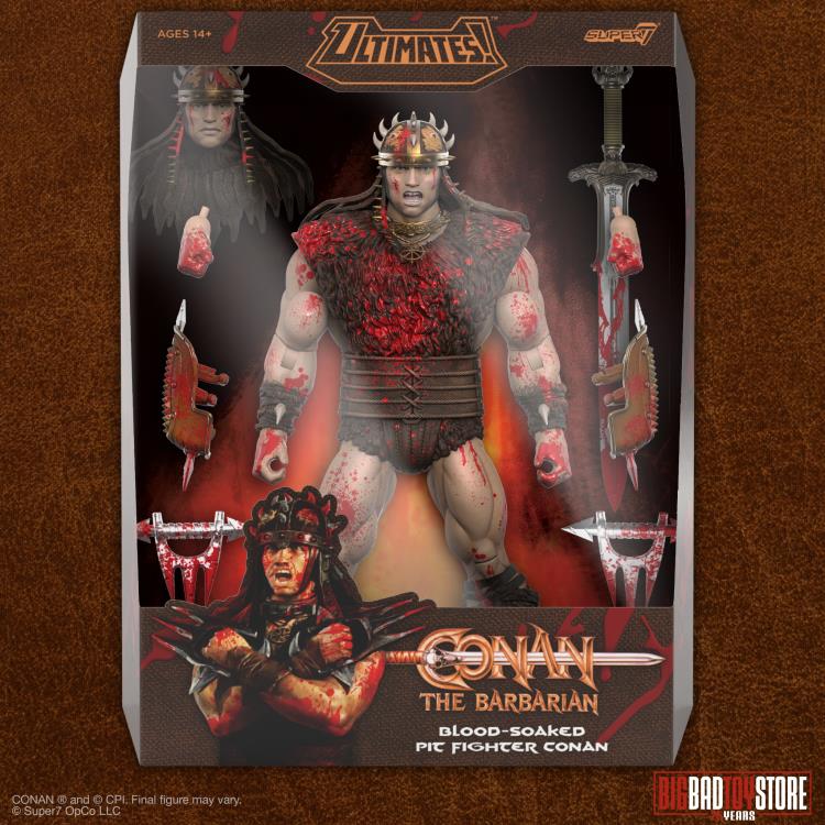 Conan the Barbarian ULTIMATES! Pit Fighter Conan (Bloody) BBTS 25th Anniversary Exclusive Action Figure Gallery Image 7