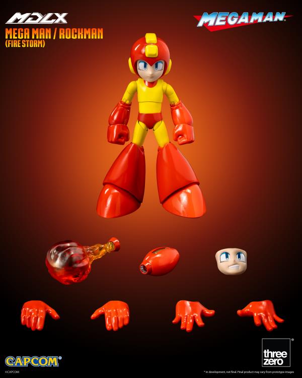 Mega Man MDLX Articulated Figure Series Mega Man (Fire Storm) BBTS