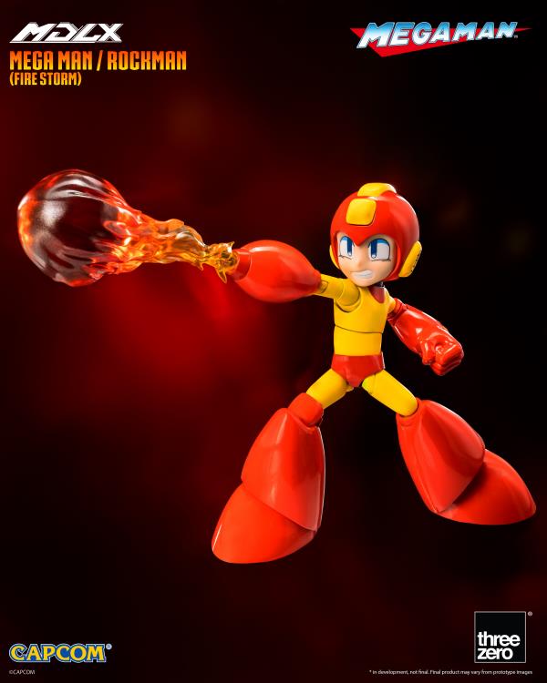 Mega Man MDLX Articulated Figure Series Mega Man (Fire Storm) BBTS