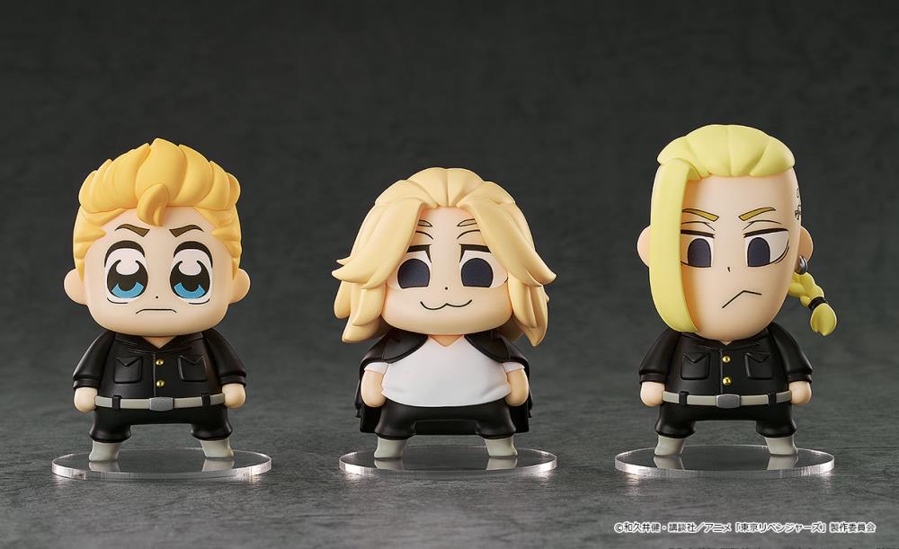 Tokyo Revengers Qset Takemichi Hanagaki, Manjiro Sano, & Ken Ryuguji (Bkub Ver.) Chibi Figure Set Gallery Image 3