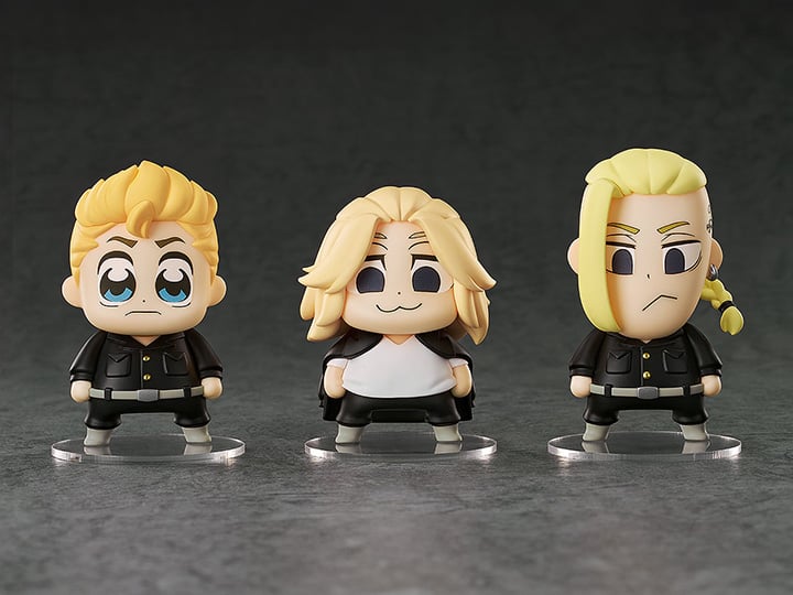 Tokyo Revengers Qset Takemichi Hanagaki, Manjiro Sano, & Ken Ryuguji (Bkub Ver.) Chibi Figure Set Gallery Image 1