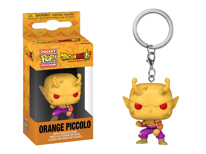 Pocket Pop! Keychain: Dragon Ball Super: Super Hero - Orange Piccolo Gallery Image 1