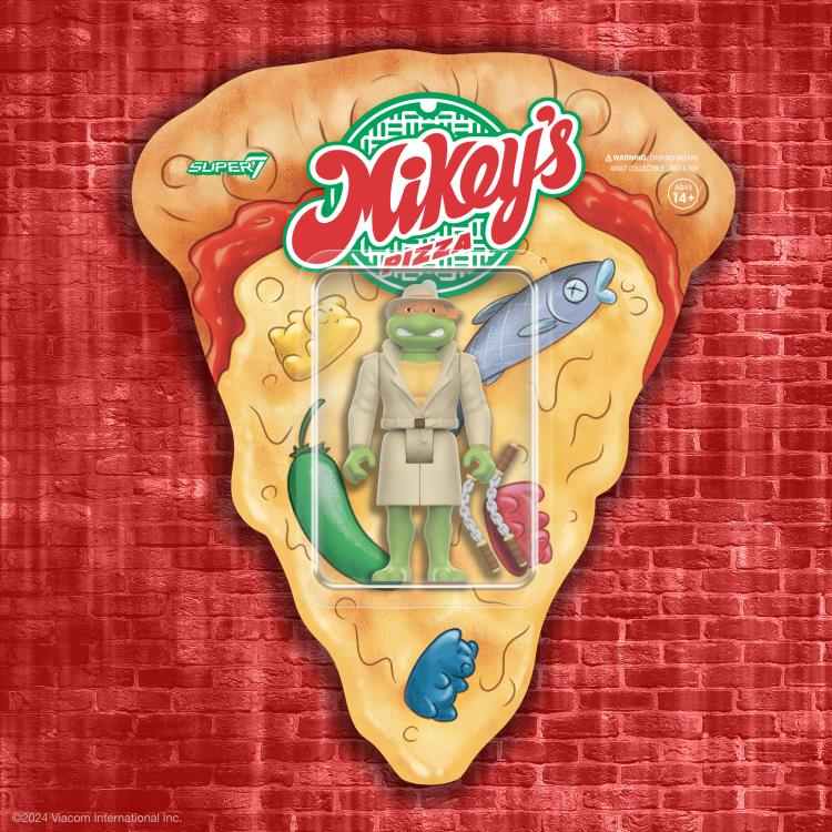 Teenage Mutant Ninja Turtles ReAction Undercover Michelangelo (Weird Pizza To Go) SDCC 2024 Exclusive Action Figure Gallery Image 6