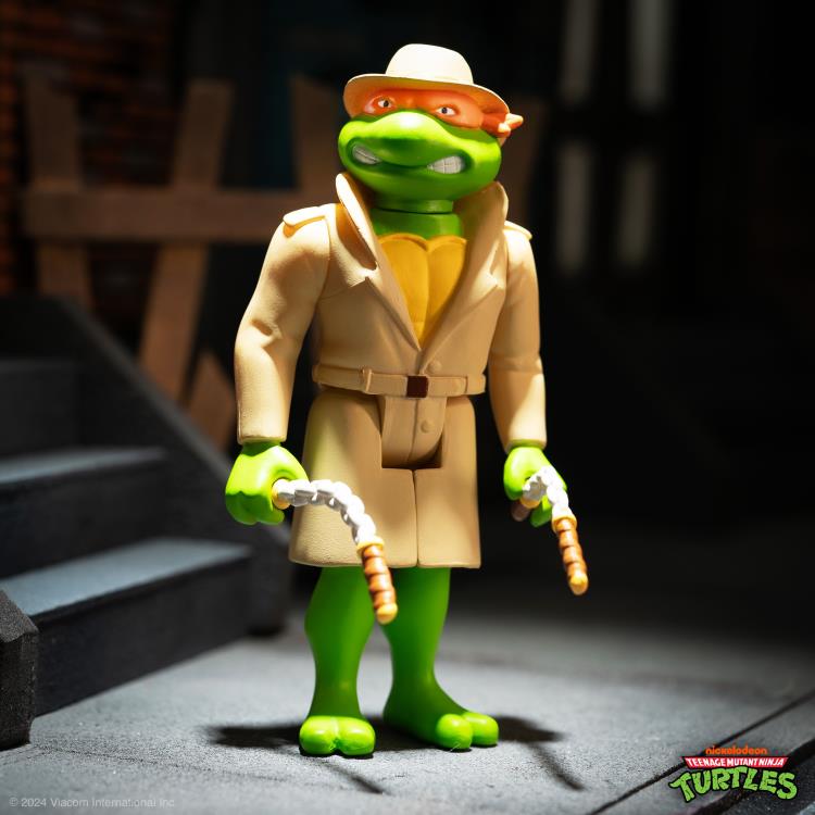 Teenage Mutant Ninja Turtles ReAction Undercover Michelangelo (Weird Pizza To Go) SDCC 2024 Exclusive Action Figure Gallery Image 3