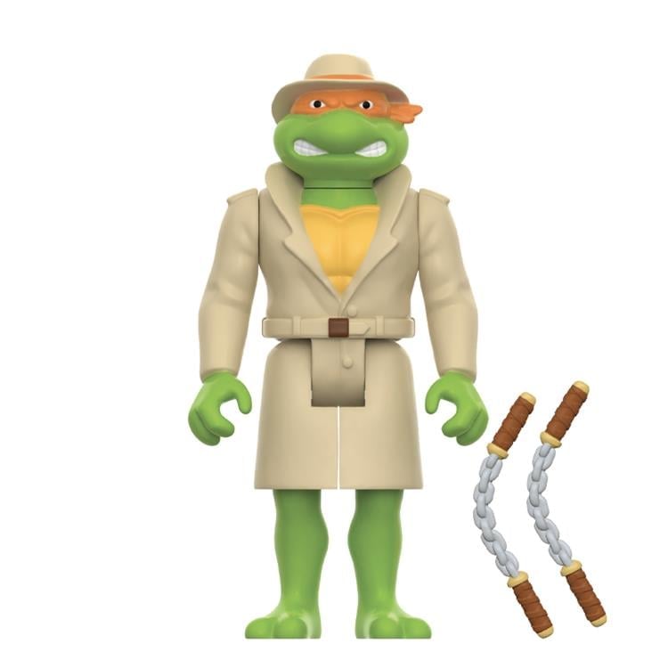 Teenage Mutant Ninja Turtles ReAction Undercover Michelangelo (Weird Pizza To Go) SDCC 2024 Exclusive Action Figure Gallery Image 5