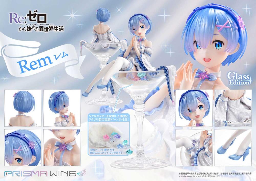 Re:Zero Starting Life in Another World Prisma Wing Rem (Glass Edition) 1/7 Scale Figure Gallery Image 25