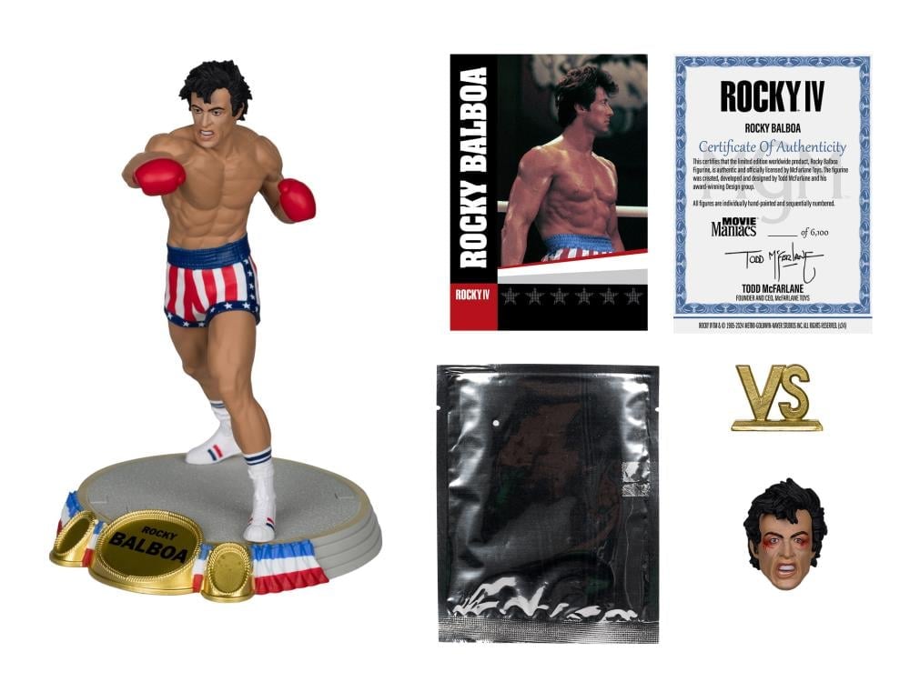 Rocky IV Movie Maniacs Rocky Balboa 6" Limited Edition Figure Gallery Image 9