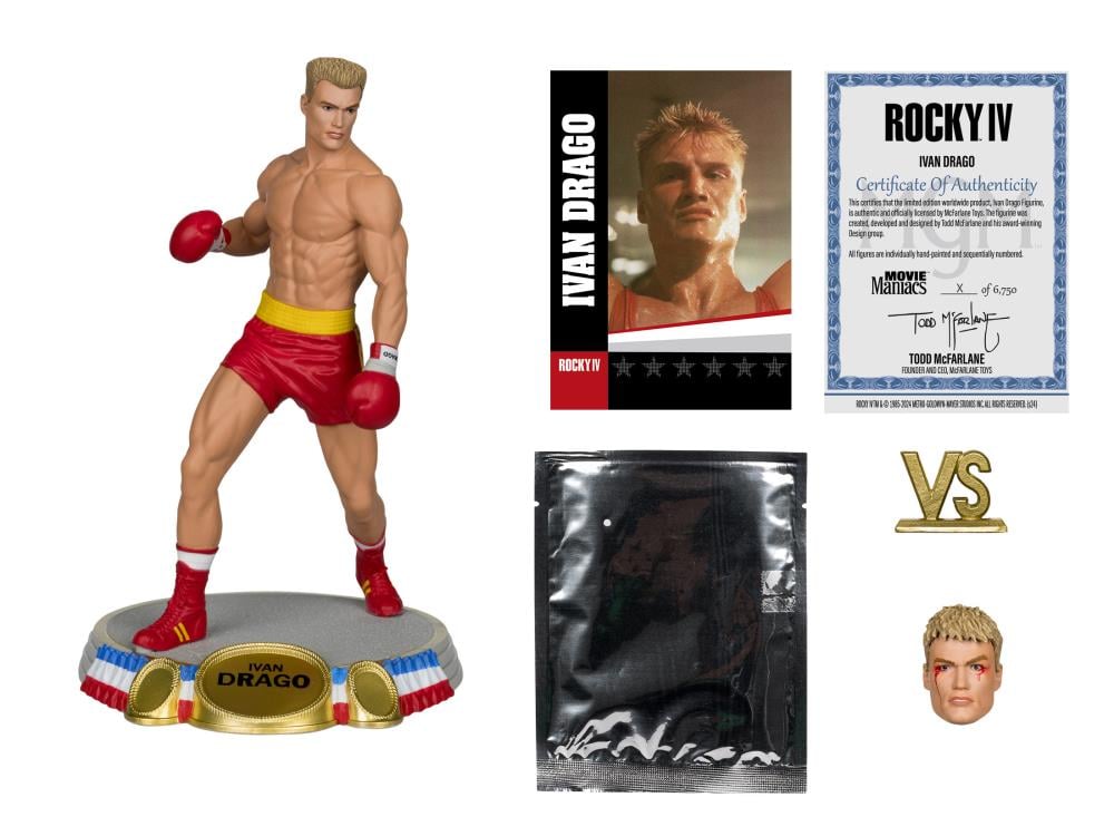 Rocky IV Movie Maniacs Ivan Drago 6" Limited Edition Figure Gallery Image 9
