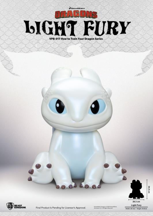 How To Train Your Dragon: The Hidden World Light Fury Vinyl Piggy Bank Gallery Image 3