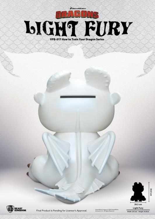 How To Train Your Dragon: The Hidden World Light Fury Vinyl Piggy Bank Gallery Image 6