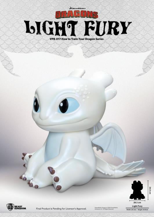 How To Train Your Dragon: The Hidden World Light Fury Vinyl Piggy Bank Gallery Image 5