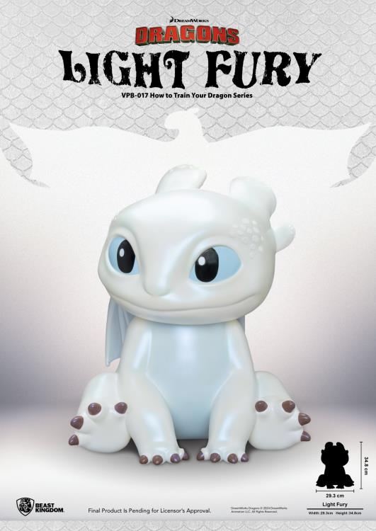 How To Train Your Dragon: The Hidden World Light Fury Vinyl Piggy Bank Gallery Image 4