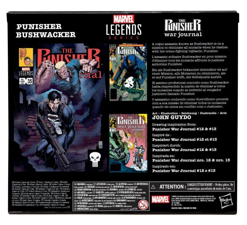 The Punisher War Journal Marvel Legends Punisher and Bushwacker