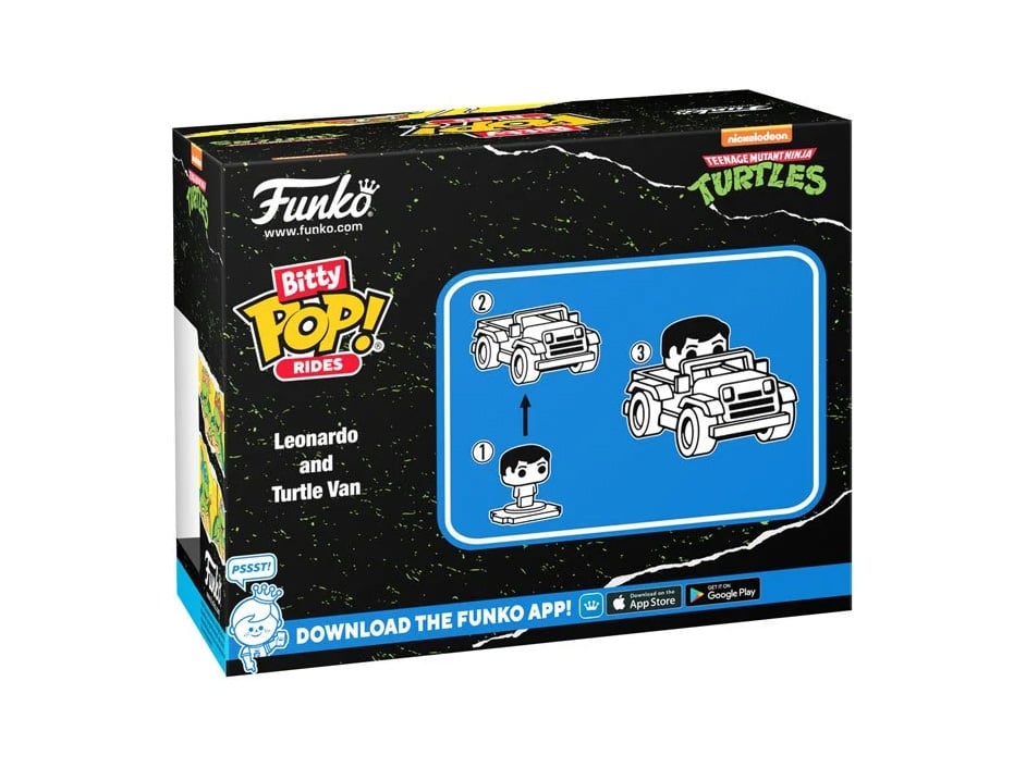 Pop! Rides: Teenage Mutant Ninja Turtles - Bitty Pop! Leonardo and Turtle Van Gallery Image 6