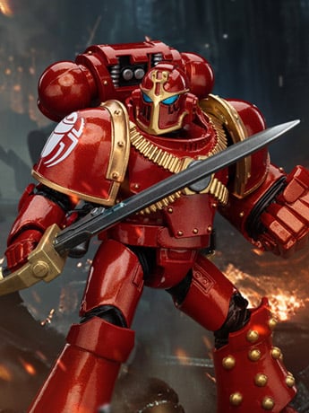 Warhammer: The Horus Heresy Thousand Sons Legion MK IV Tactical Squad Sergeant with Power Fist 1/18 Scale Action Figure Gallery Image 2