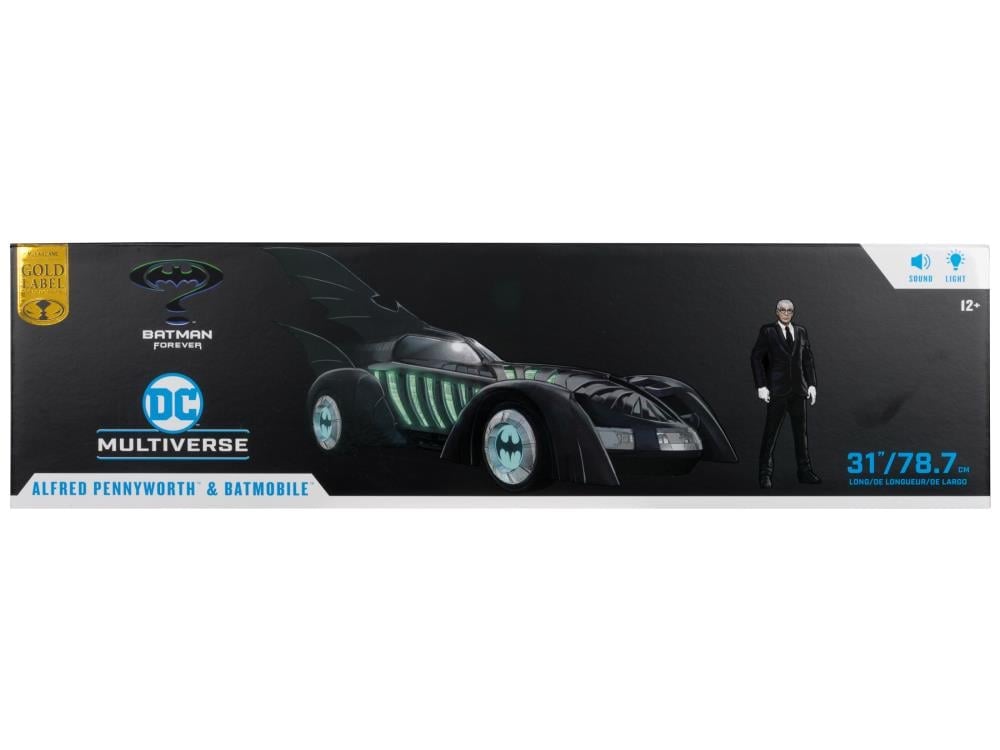 Batman Forever DC Multiverse Gold Label Alfred Pennyworth & Batmobile Set Gallery Image 17
