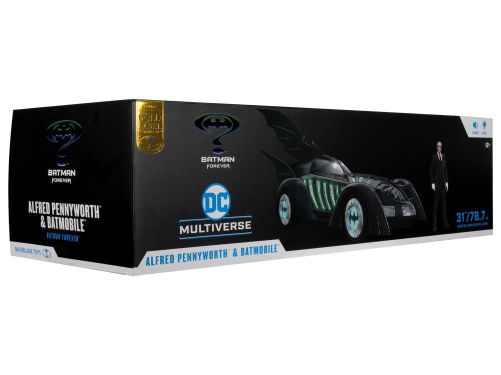 Batman Forever DC Multiverse Gold Label Alfred Pennyworth & Batmobile Set Gallery Image 18